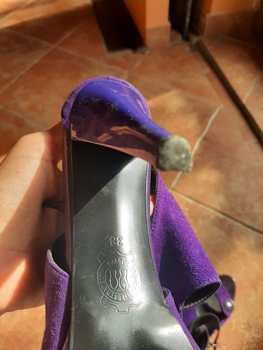 Sandale piele intoarsa