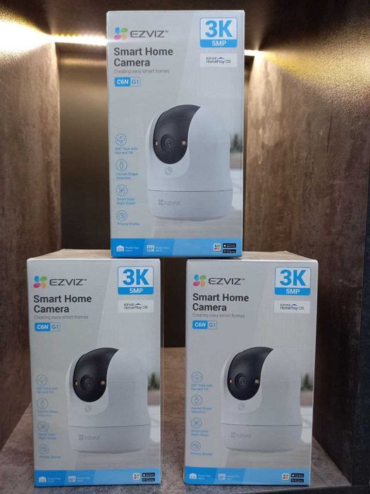 EZVIZ C6N 5MP Wi-Fi kamera 360° Uy Xavfsizligi uchun eng yaxshi yechim
