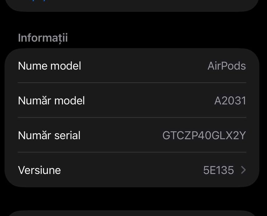 Apple AirPods 2nd Gen originale A2031 functionale
