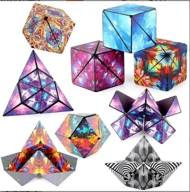 Магический куб Маgic Cube головоломка. Магнитный геометрический кубик.