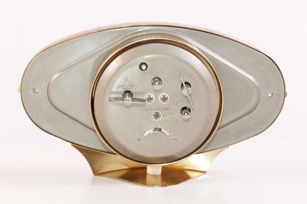 Ceas desteptator mecanic FIVE RAMS, secundar central, absolut NOU