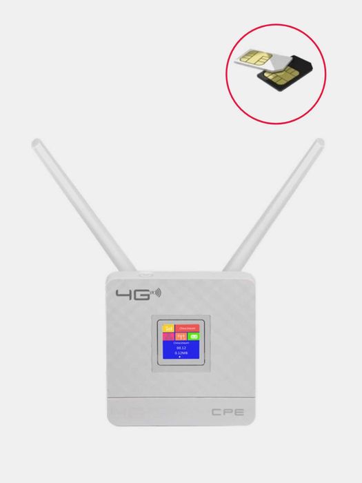Wi-Fi роутер модем 4G CPE 903 со слотом для SIM-карты, 2-х антенный