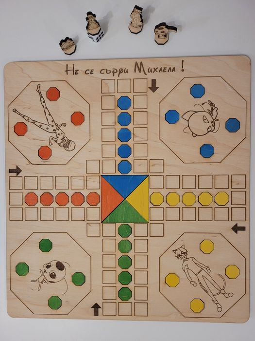 Игра " Не се сърди човече ". Интересен персонализран подарък за дете.