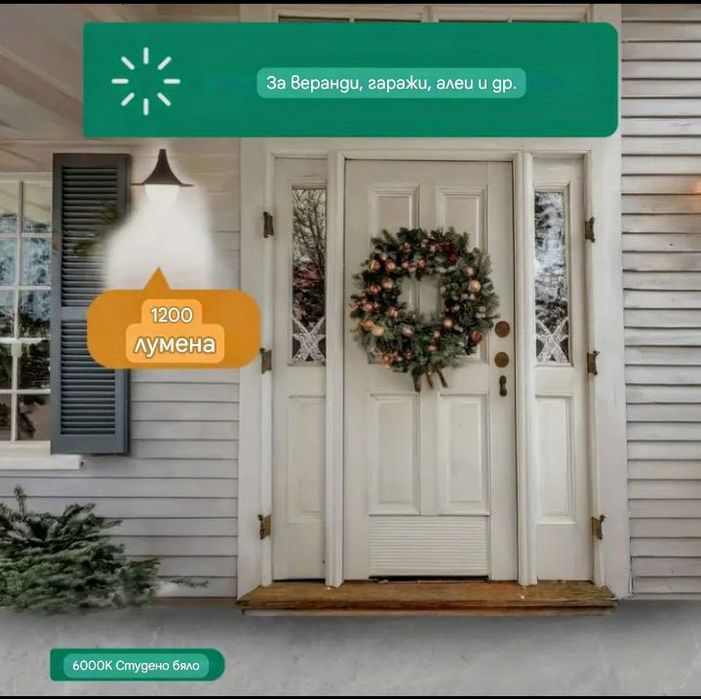 1 брой Лед Крушка със сензор за светлина.