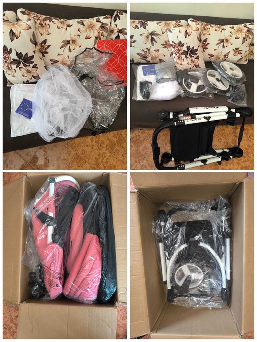 Бебешка количка Lorelli MONZA 3 2в1 Rose and Black