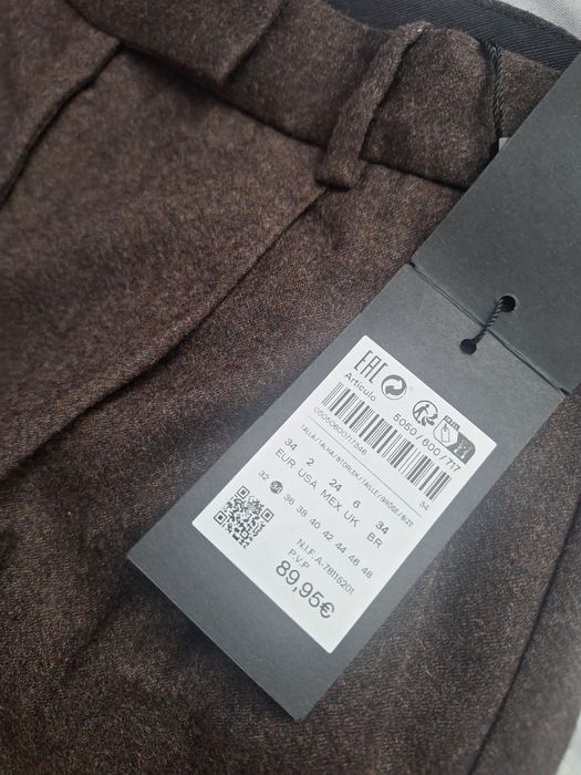 Вълнен панталон на Massimo Dutti