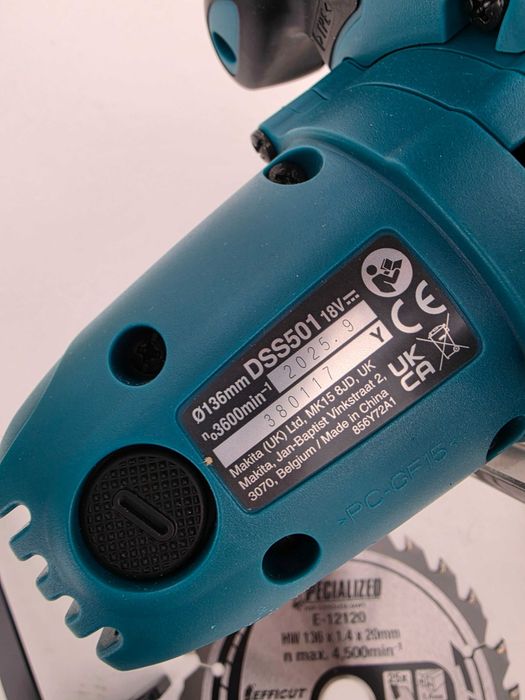 Makita DSS501Z Ferastrau circular, 18 V