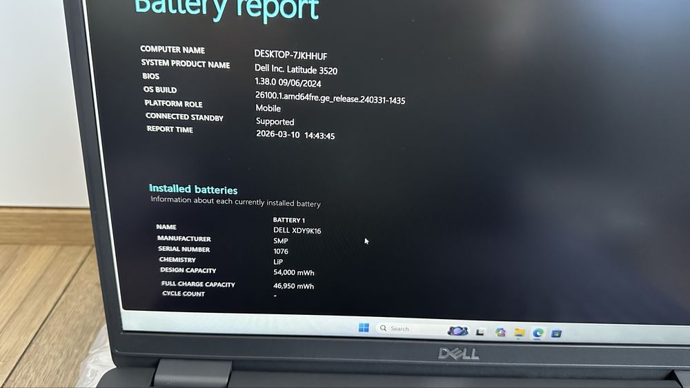 Лаптоп Dell Latitude 3520 FHD 15.6” Intel i5-1135G7 8GB RAM 256GB SSD