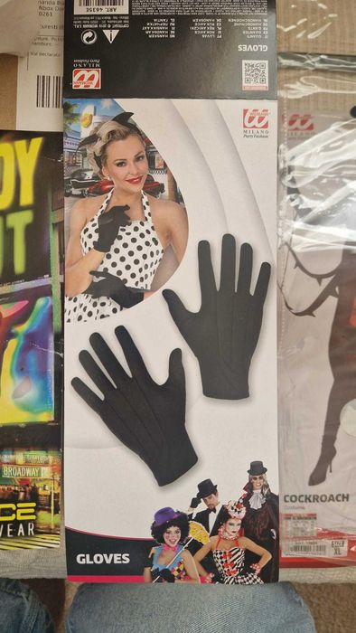 Costum gandac Halloween + Body Negru + Manusi
