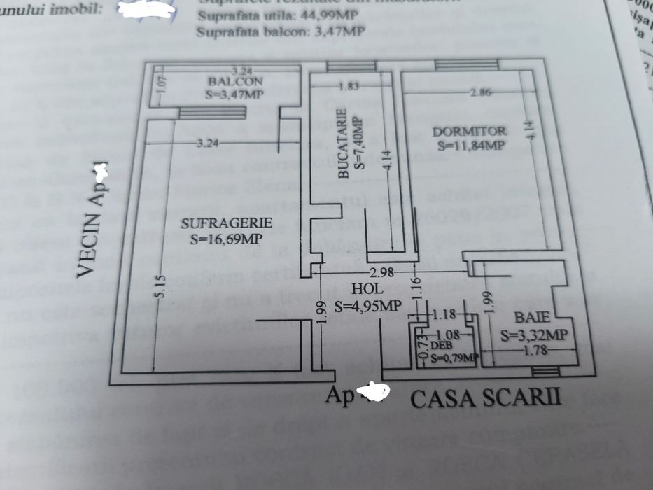 Vând apartament Neptun.