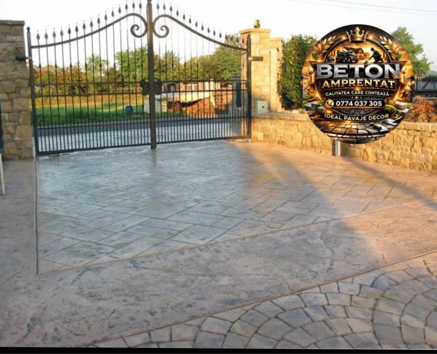 Beton amprentat calitativ