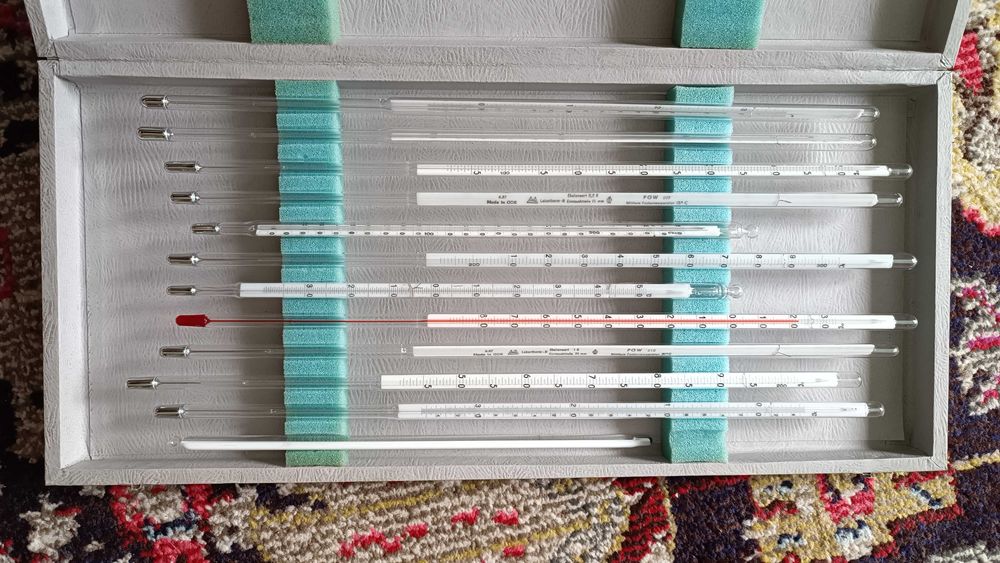 Комплект 10 Лабораторни Термометри LaborTherm - N ГДР0