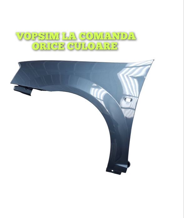 Aripa stanga fata noua vopsita albastru RNF Dacia Logan 2004 - 2012