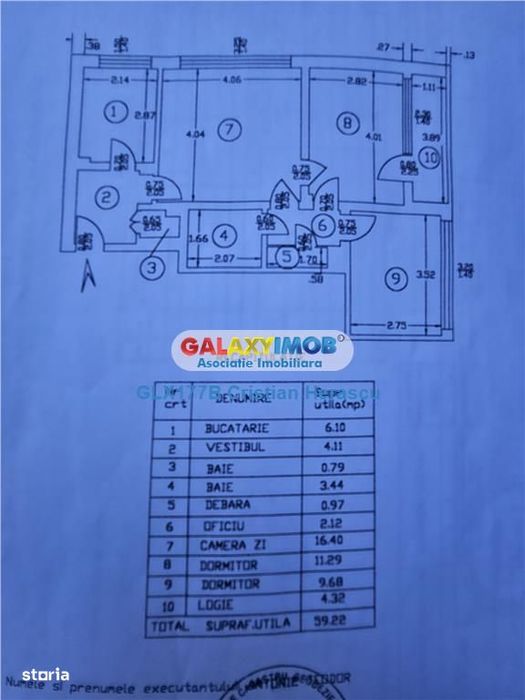 Apartament 3 camere Ion Mihalache 333 Bloc 17