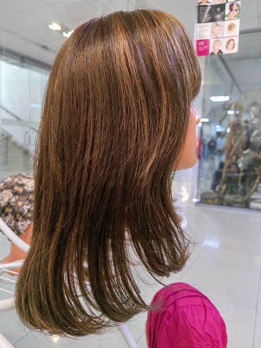 Перука от естествена коса с  дължина 50 см