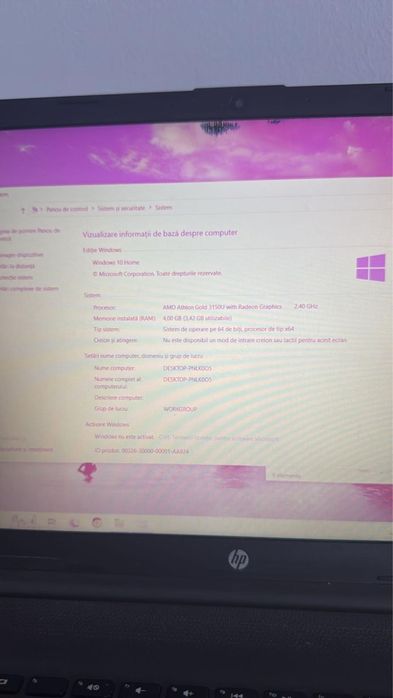 Laptop HP in stare ok cu procesor amd athlon gold 3150U 2