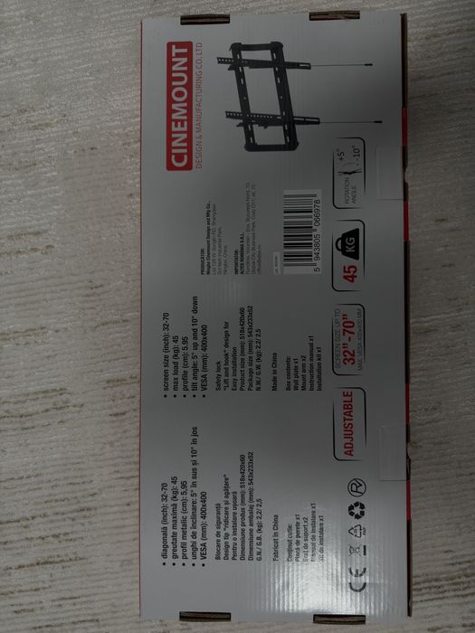 Suport inclinat pentru perete Cinemount