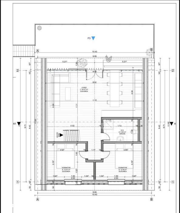 A-Frame Grand – Structură Metalică Premium | 5 Camere