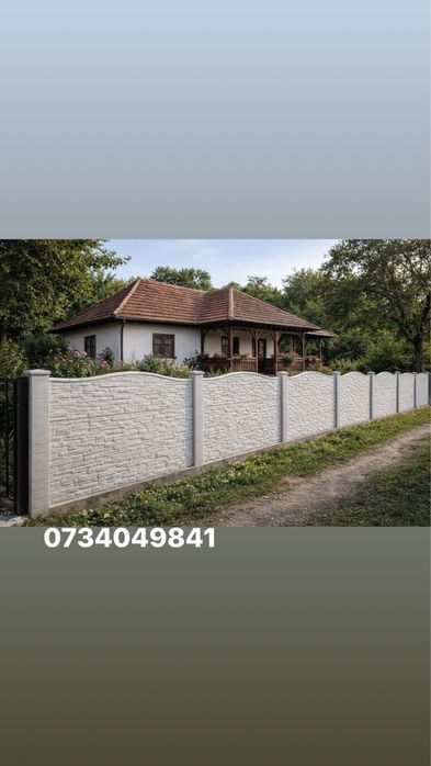 Gard din placi de beton