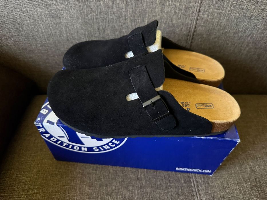 Birkenstock Boston BS Black NarrowFit marimea 38, 39, 40, 41, 42, 43