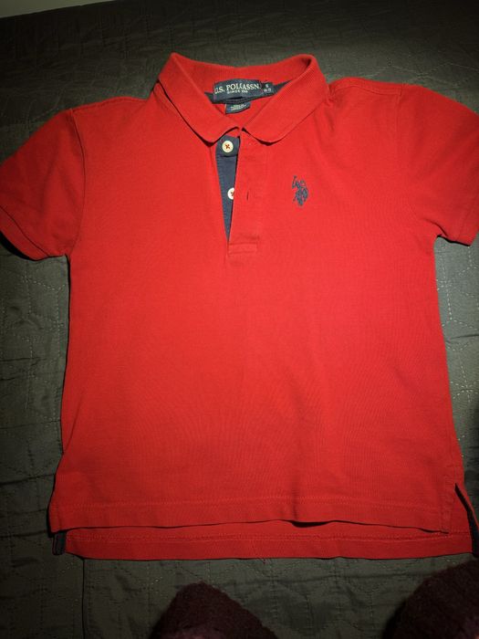 Червена тениска за момче U.S.. Polo Assn.  6-7 години