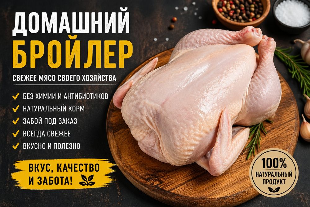 В продаже мясо броилера