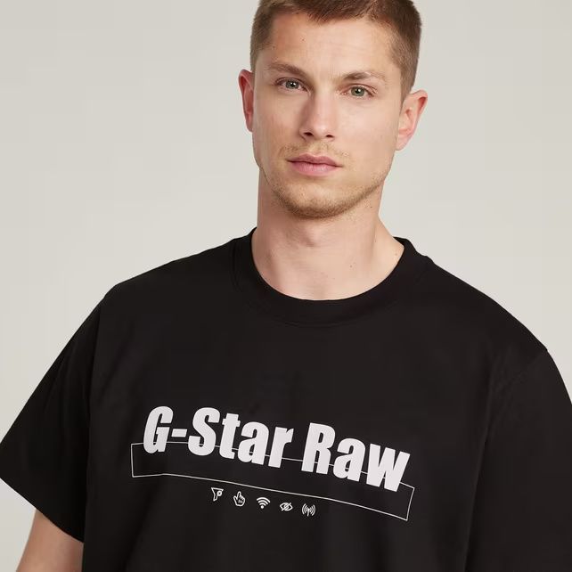 Оригинална тениска G-Star Raw Symbols M , L , XL нова мъжка черна