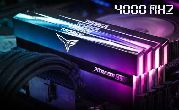 Memorie RAM DDR4 TeamGroup T-Force Xtreem ARGB 4x8GB 16GB 32GB 4000MHz