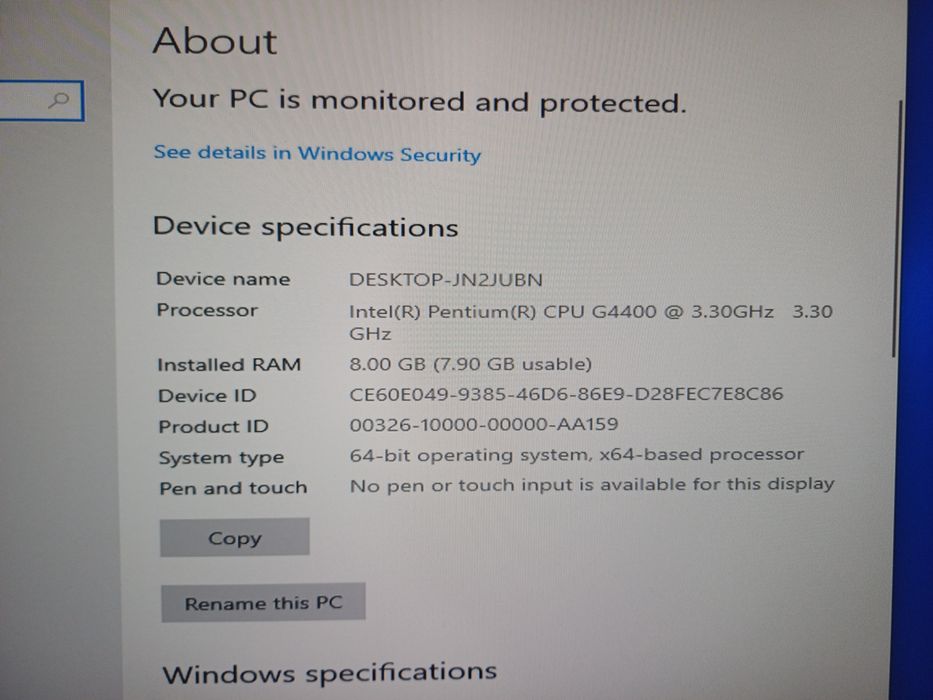 Vând PC Intel G4400 3.3GHz