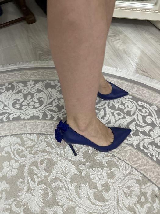 Кожаные туфли лодочки