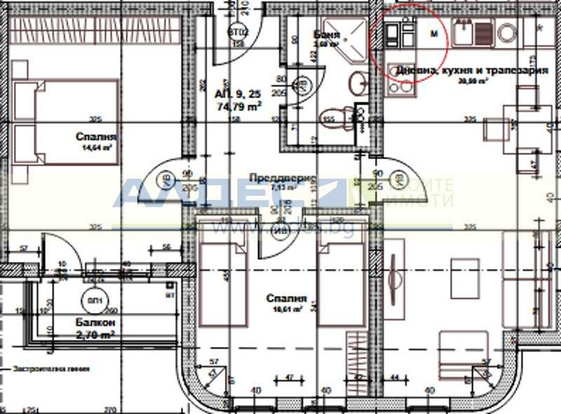 Продава се Тристаен апартамент в София, Зона Б-19 - 98 кв.м за 1024 €/кв.м - Снимка #1