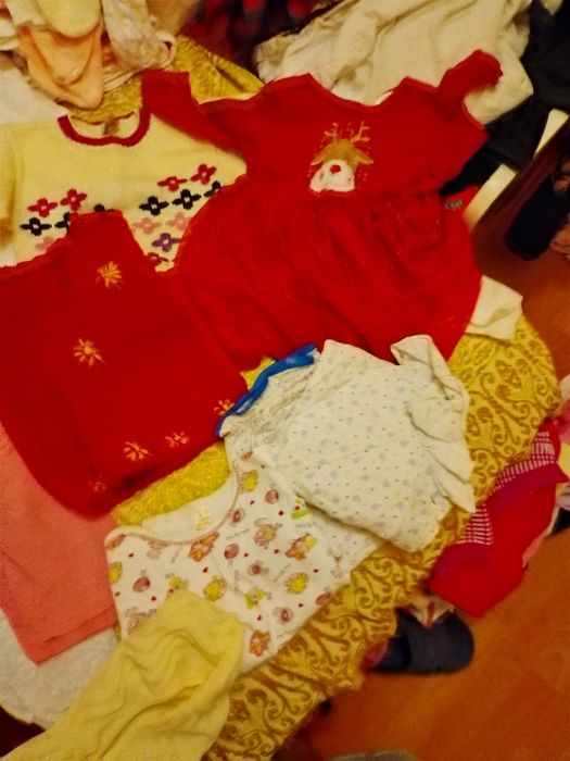 Лот есенно зимни дрехи за момиче 80 см