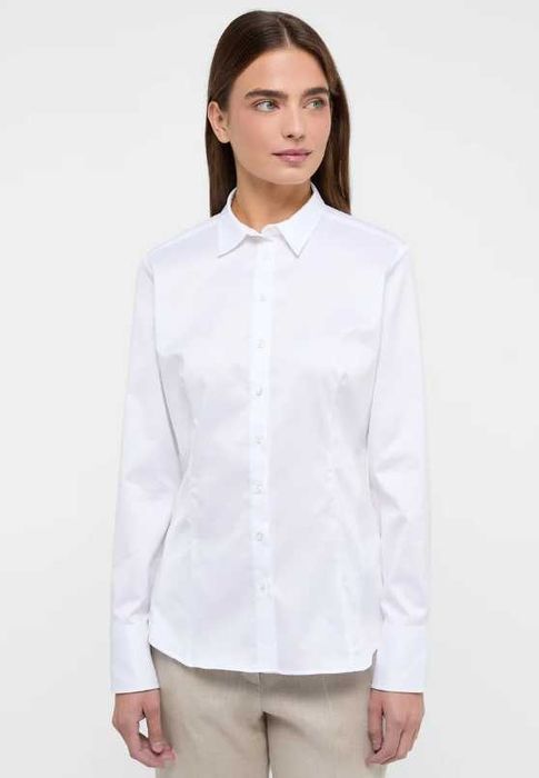 Бяла дамска риза Eterna Easy Iron