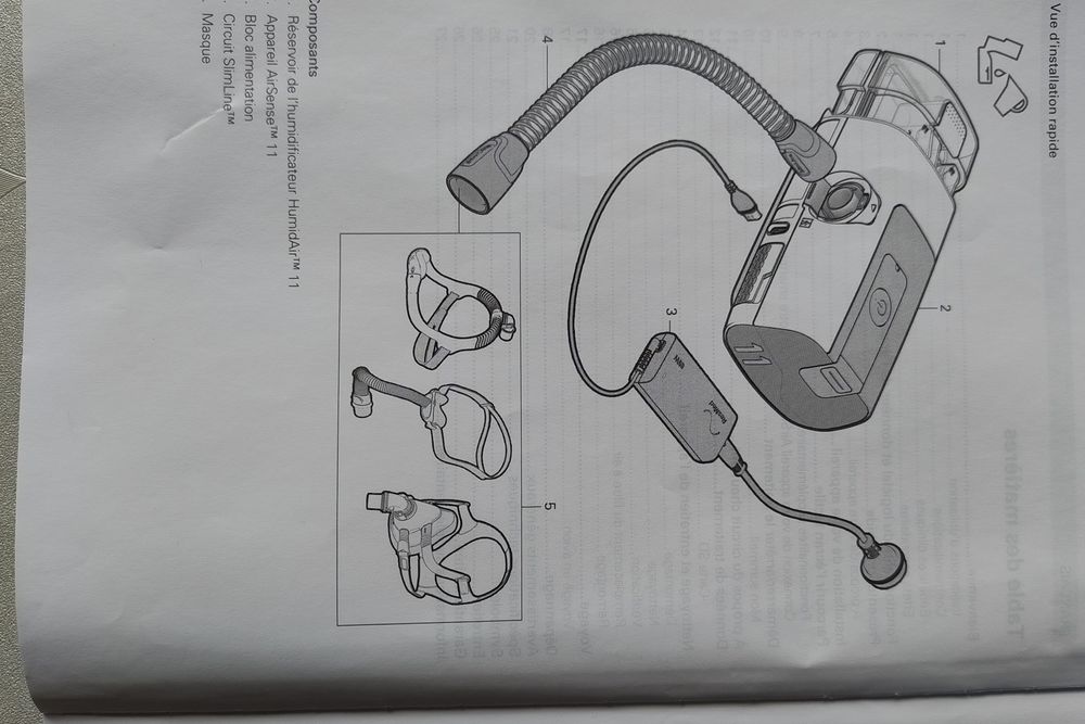 Sistem de tratare apnee . Nou cumpărat din Franța