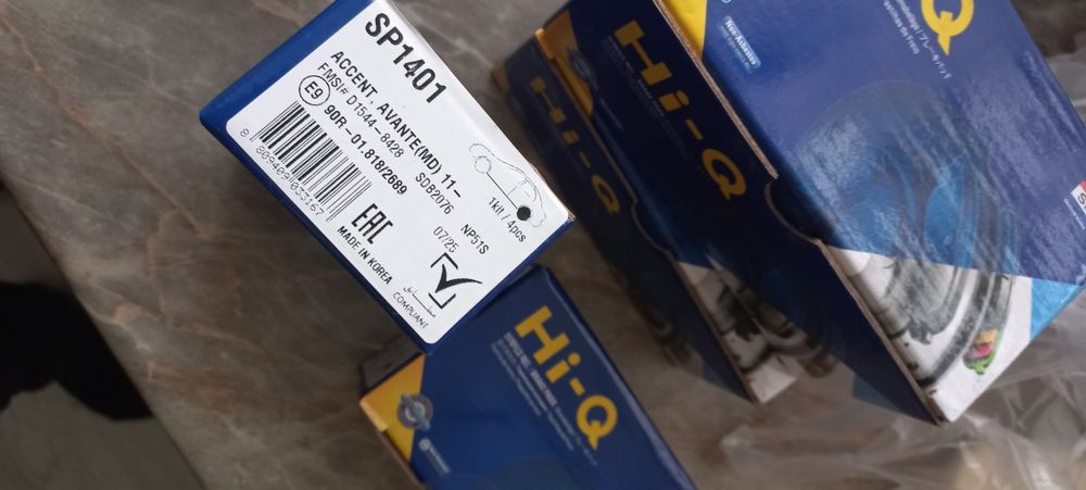 Тормозные колодки киа хундай