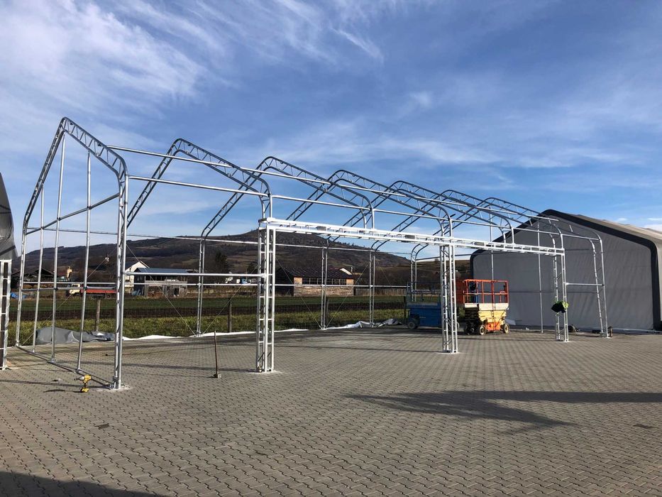Cort pentru depozitare 10x12,2x6,1 m,hala din otel zincat,indsutrial