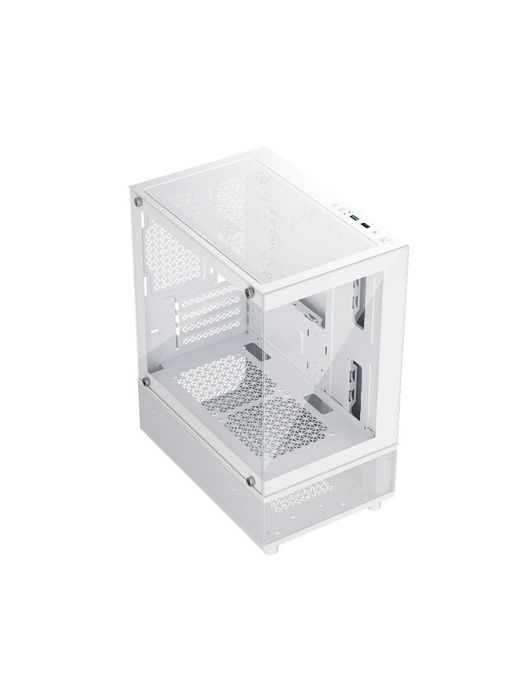 Carcasa PC Gaming, 1STPLAYER MI2-A, Mini Tower, tempered glass, Alb