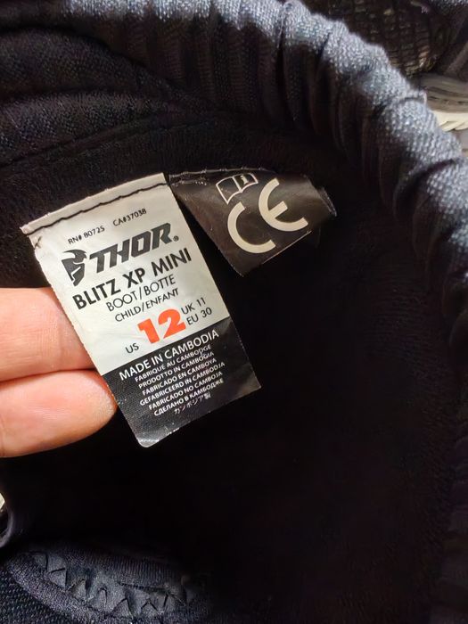 Cizme motocross/enduro Copii Thor Blitz XP negre -30