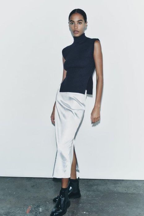 Fusta satinata, Zara limited edition