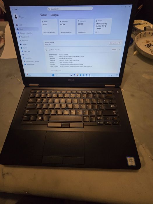 Laptop Dell E5470, i5-6300, ram 8gb, ssd 128gb, bat 3h