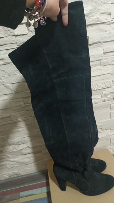 Cizme dama piele întoarsă