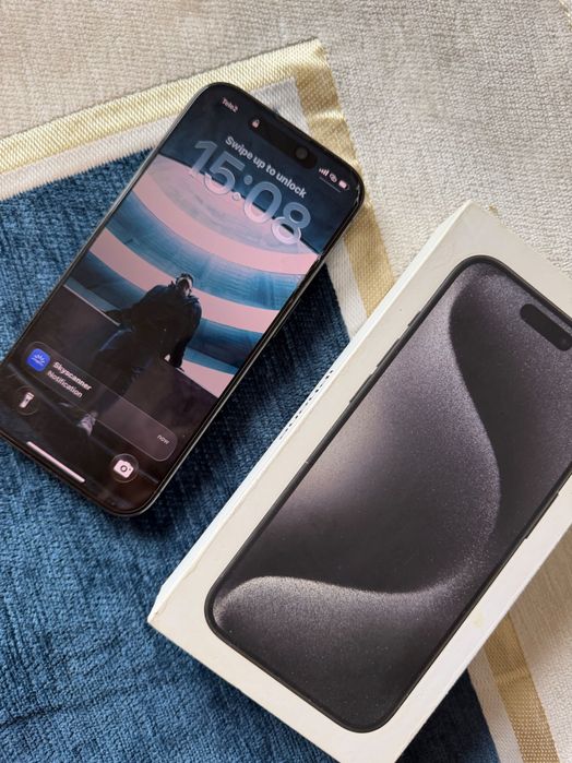 Продается iPhone 15 Pro 128 GB, черный цвет.