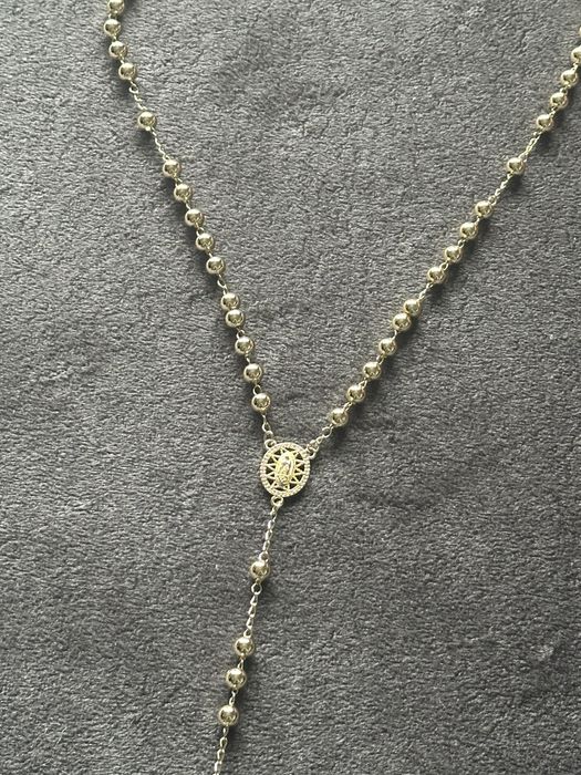 Rozariu unisex placat  aur 14 K