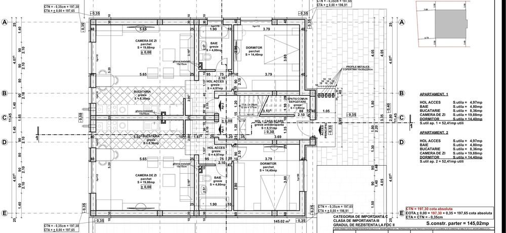 De vanzare ultimele apartamente de doua camere