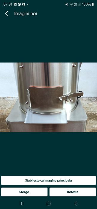 REDUCERE Masina electrica curatat cartof retea apa 15KG TRANSPORT INCL