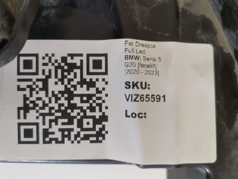 Фар Дясно Пълен Лед BMW Серия 5 Г30 [фейслифт] LCI Оригинален В Добро