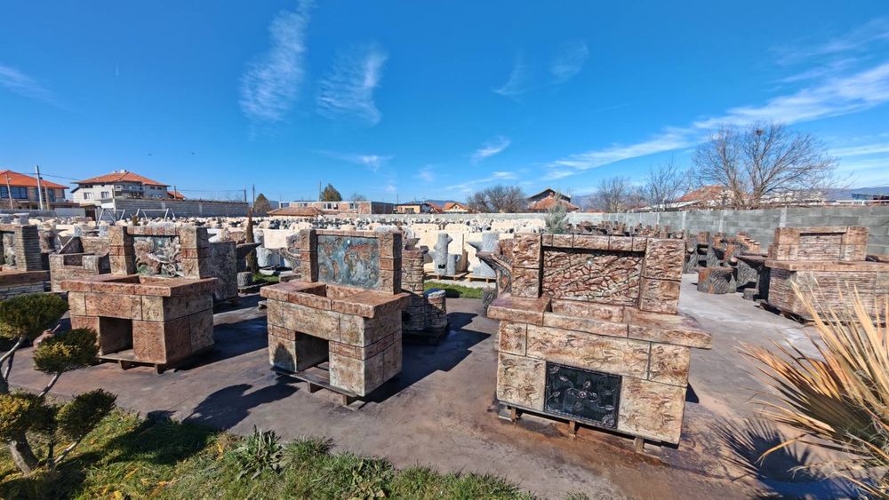 Градинска чешма от щампован бетом