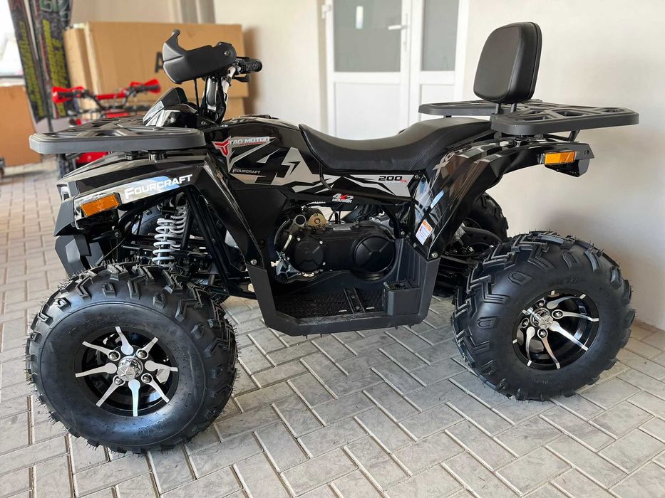 Atv 200cc Tao Shark Fourcraft 4T benzina 10" Negru