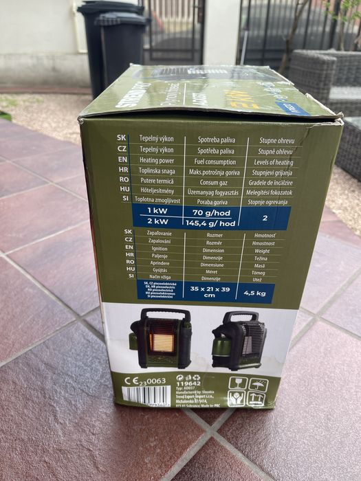 Incalzitor cort pe gaz