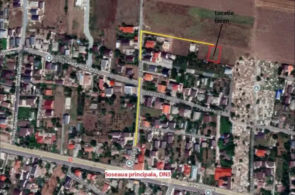 Vand teren intravilan 500 mp Valu lui Traian